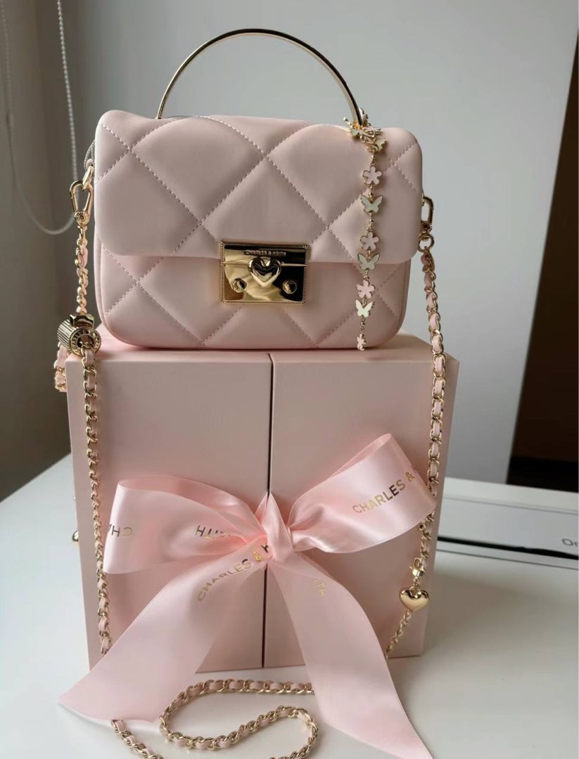 Charles Keith 520 Limited Edition Sling Bag Pink