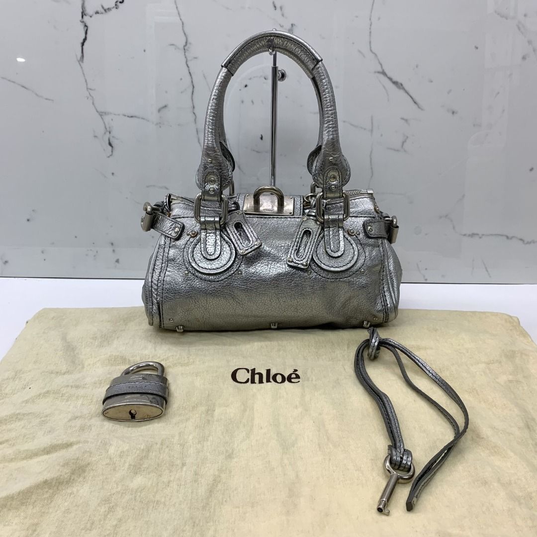 Chloé Paddington Medium Hand Bag Silver 574693-0.jpg?v=63772325361713