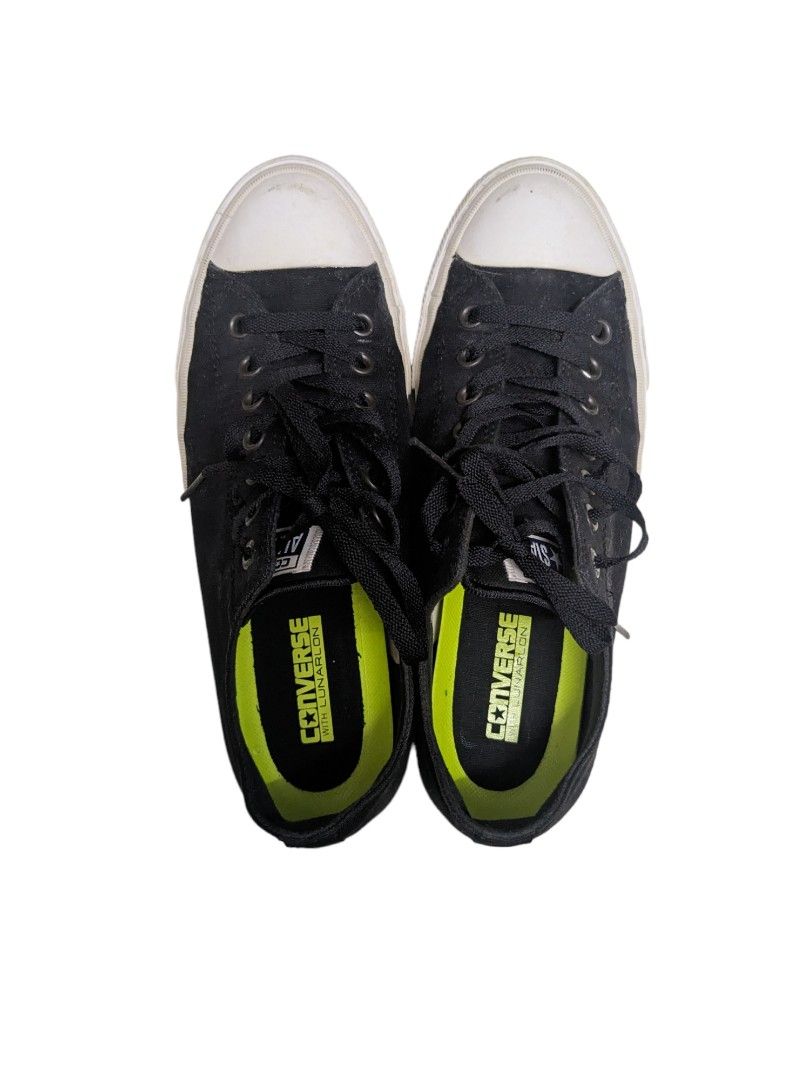 Converse Chuck Taylor All Star II 2 Lunarlon Black Low 150149C Men s Fashion Footwear Sneakers on Carousell