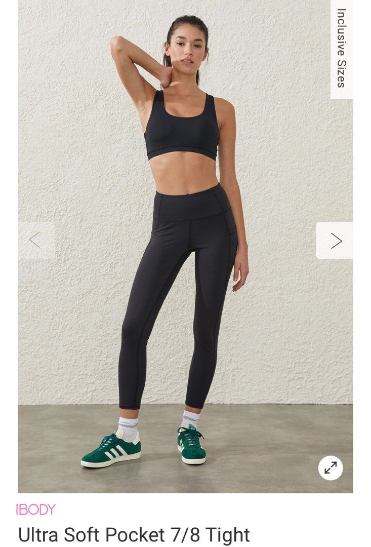 Cotton On Body Ultra Soft Pocket 7/8 Tight Sports Legging, Women's