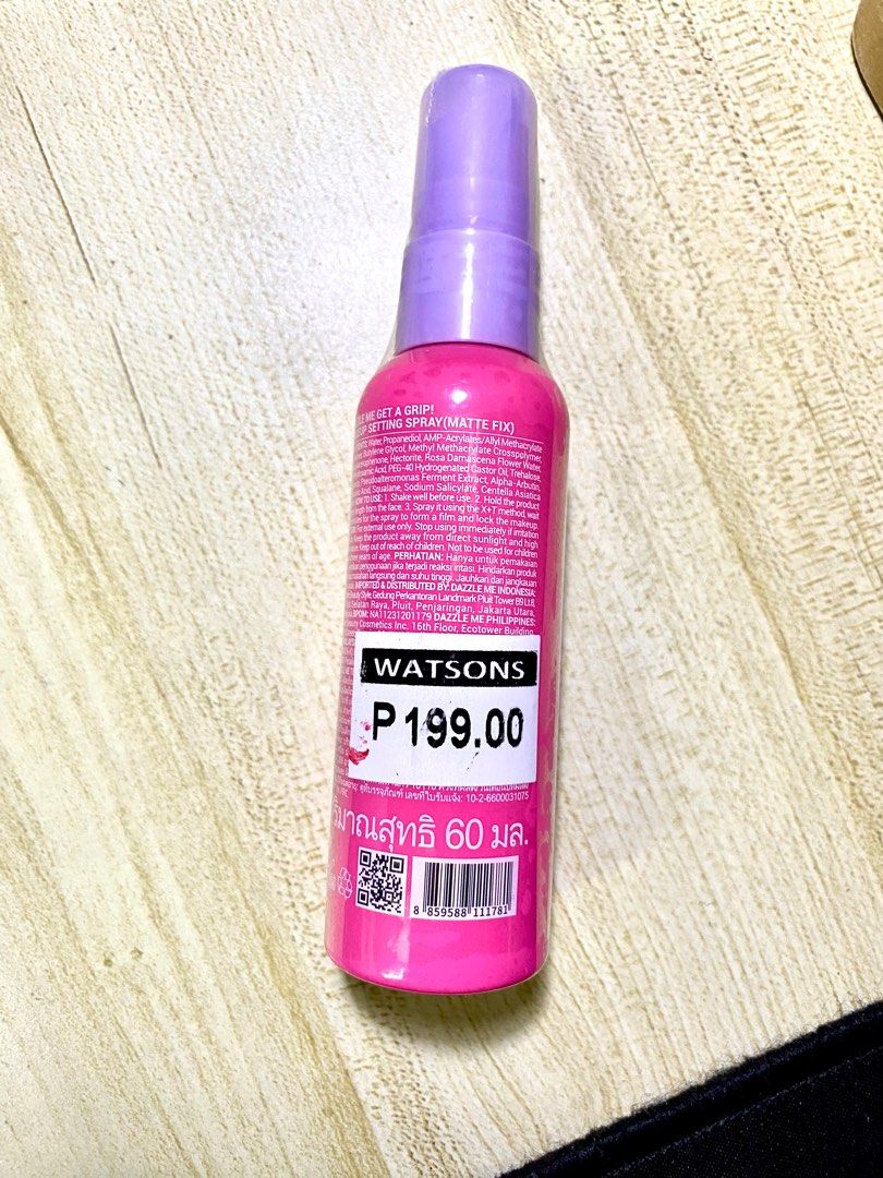 Dazzle Me - Make Up Setting Spray (Category: Makeup) located in Quezon City. Submitted by swaggernaut (Listing ID 1306350420, Image 3). Description: Need to find a setting spray na recommended by my Derma kaya need muna benta tong nabili kong setting spray. .