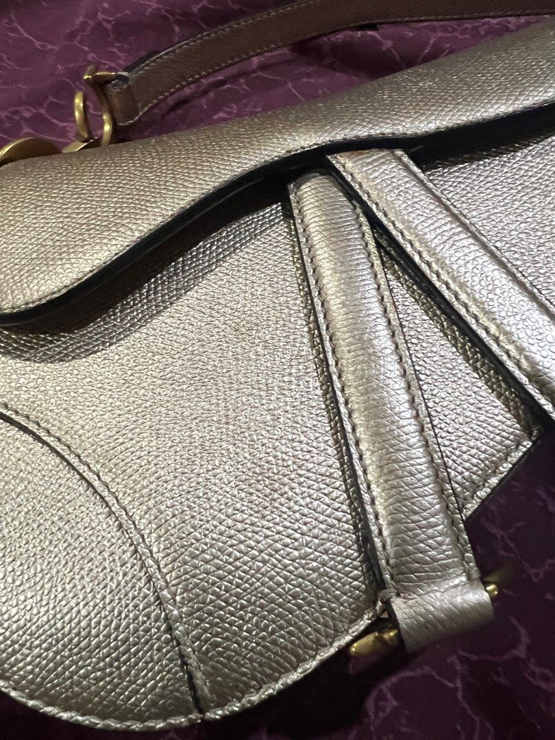 Dior Mini Saddle (Category: Luxury Bags & Wallets) located in Manila. Submitted by bibtn (Listing ID 1306347510, Image 3). Description: Dior Mini Saddle in Gold Calfskin and Gold Hardware -with Entrupy -with Box -with provided dustbag -with provided strap .
