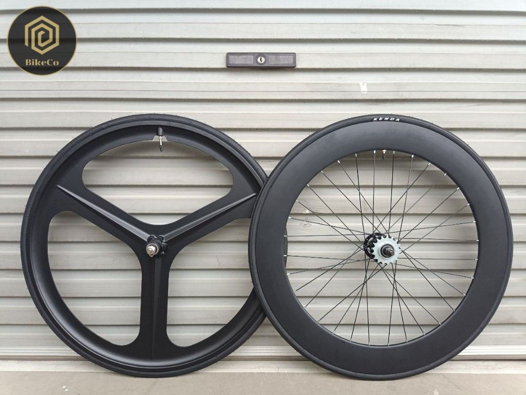 🔥🆕FIXIE Trispoke Front x LEGEND 70mm Rear Alloy Wheelset Fixed