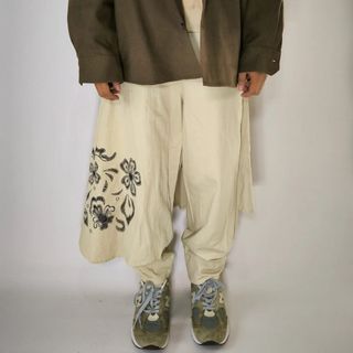 Frapbois Japanese style wrapped gothic trouser