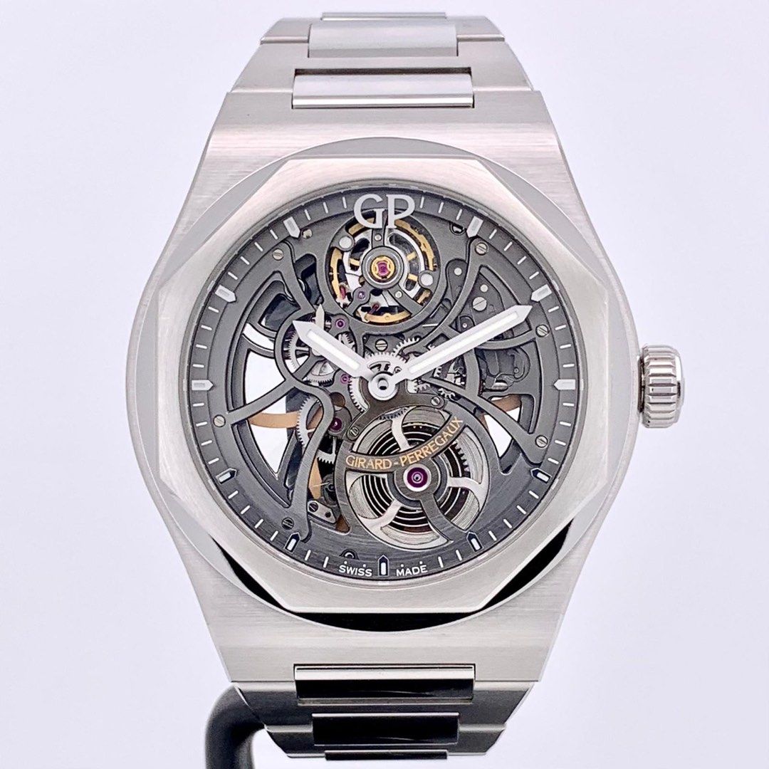 Girard-Perregaux SS Laureato Skeleton 42mm 81015-11-001-11A (Category: Watches) located in Singapore. Submitted by thewatchproject.sg (Listing ID 1306439647, Image 1). Description: GP skeleton 01/2022 Comes with booklet, links, box and warranty card We are located at Far East Plaza #02-32.
