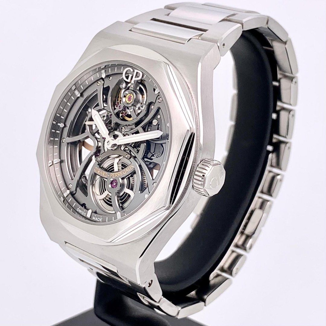 Girard-Perregaux SS Laureato Skeleton 42mm 81015-11-001-11A (Category: Watches) located in Singapore. Submitted by thewatchproject.sg (Listing ID 1306439647, Image 3). Description: GP skeleton 01/2022 Comes with booklet, links, box and warranty card We are located at Far East Plaza #02-32.