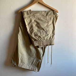 GU Khaki Cargo Parachute Pants