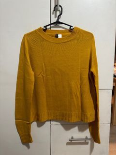 H&M Mustard Knitted Longsleeves