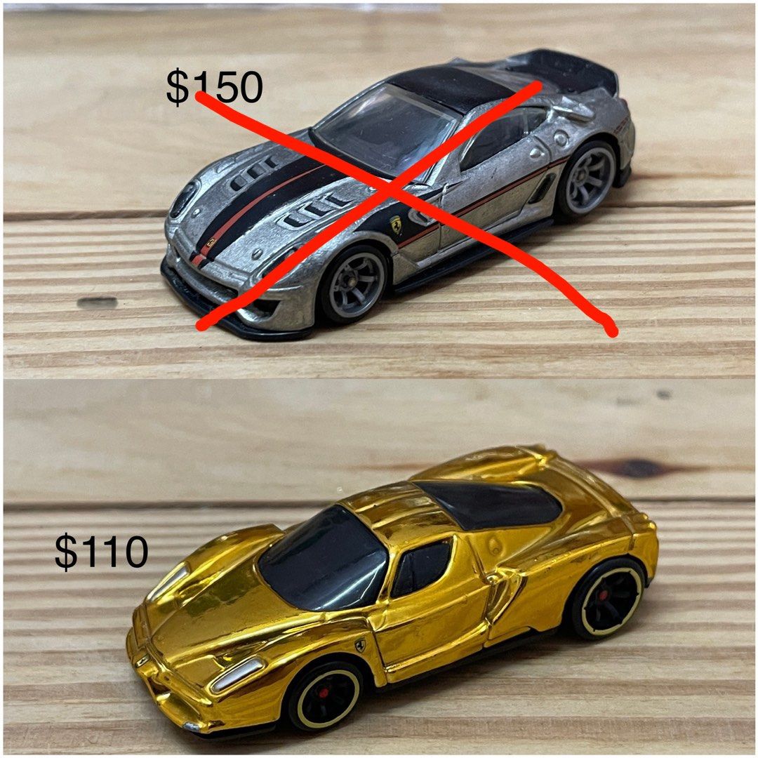 Hotwheels Gold Enzo Ferrari, Hobbies & Toys, Toys & Games on Carousell