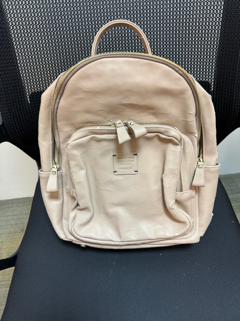 Iluvo Monopoly Mini Office leather backpack Women s Fashion Bags Wallets Backpacks on Carousell