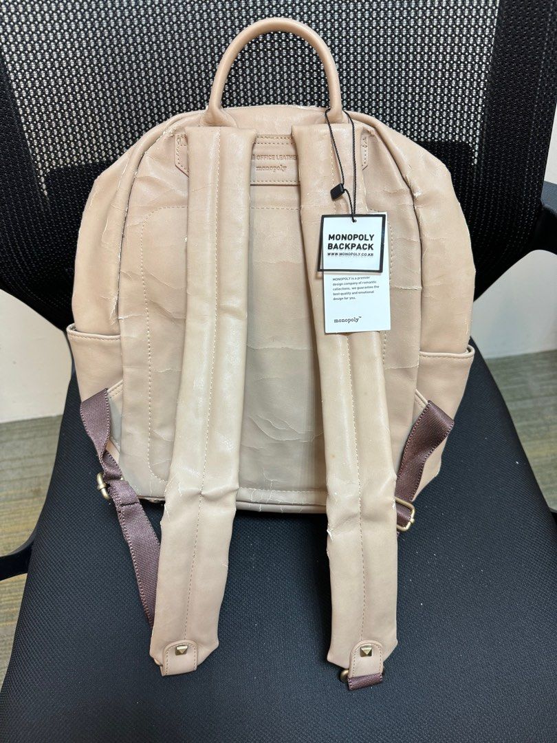 Monopoly leather backpack shop