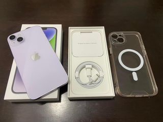 Iphone 14 Plus 128gb globe purple complete good as new