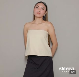 Juana Linen Breathable Double lining Tube Summer | TOp | SIERRA MANILA Womenswear