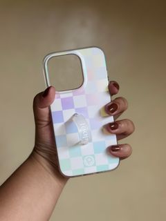 LOOPY PEARL CHECKERED CASE FOR IPHONE 14 PRO / 15 PRO