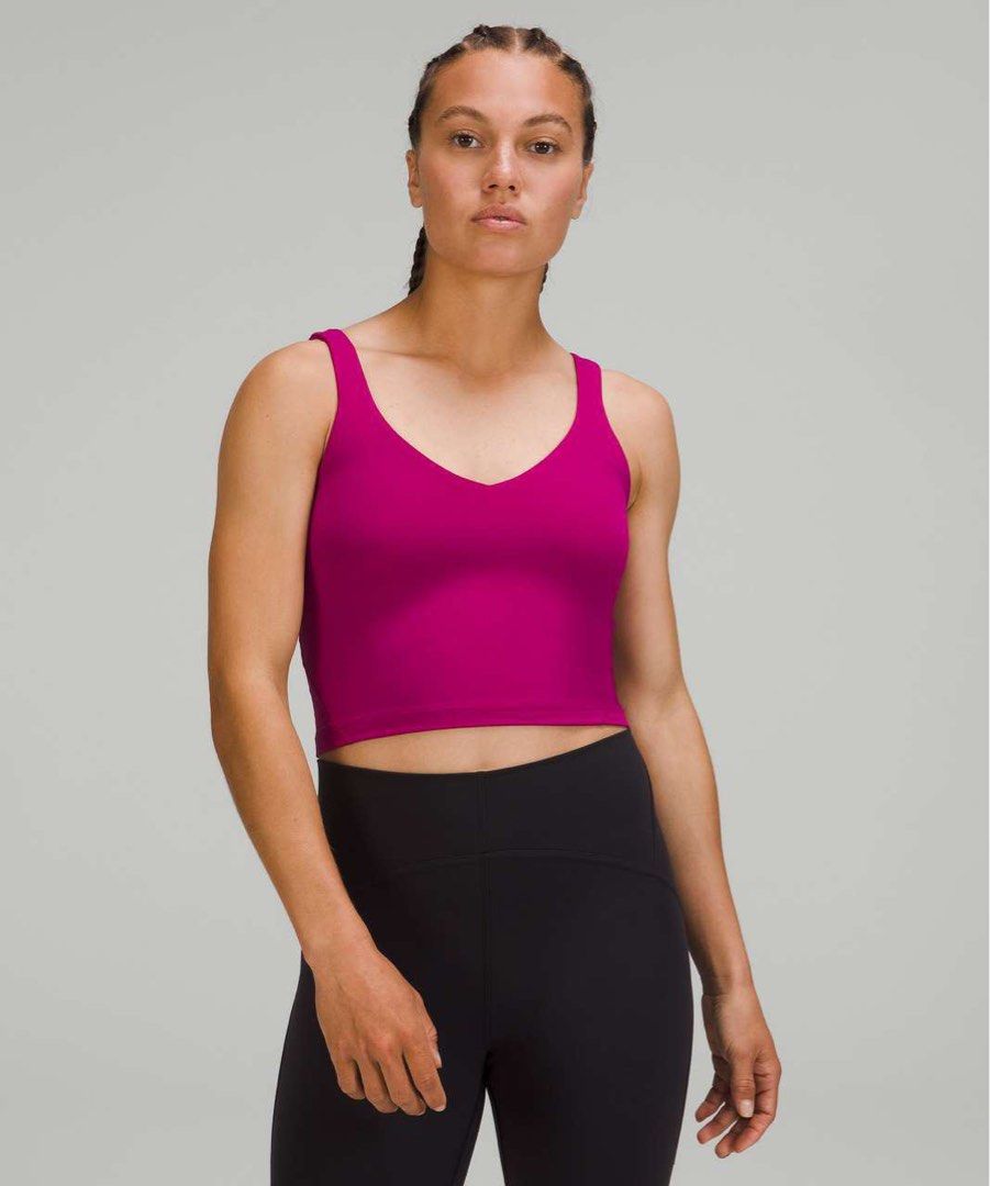 Women's Magenta High Neck Lululemon Tank Top Lululemon Align