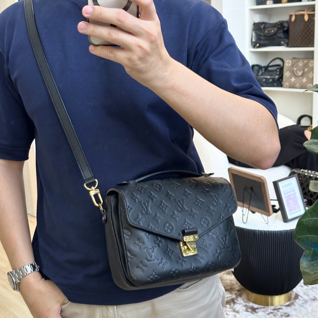 LV Pochette Metis Black Empreinte Luxury Bags Wallets on Carousell