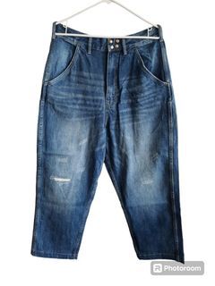 MADNESS (MDNSS) Distressed Baggy Denim Pants