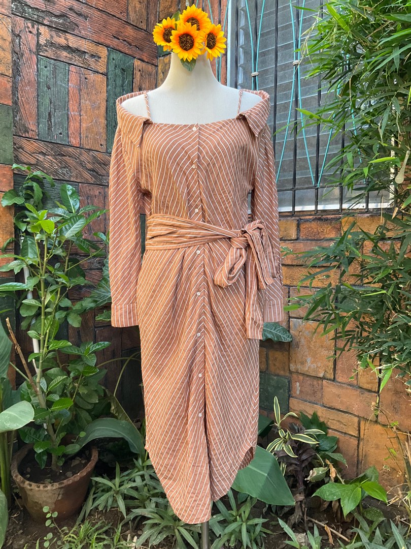 maje off shoulder dress