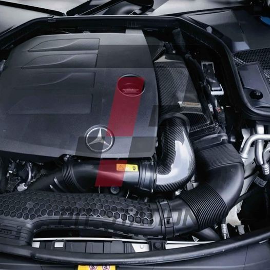 平治碳纖維進氣風箱 Mercedes-Benz W205 S205 C200 C300 / W213 E300 GLC Class(M264 ...
