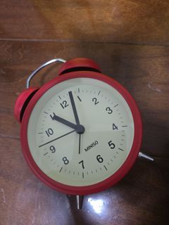 Miniso Classic Simple Alarm Clock (Red)