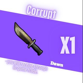 MM2 CORRUPT  Murder Mystery 2 Roblox Knives and Guns