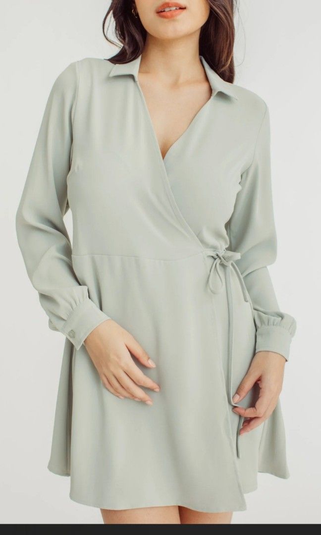 green emerald velvet dress Roxanne Green Knee Length Button Down Knit Dress – Mossimo PH
