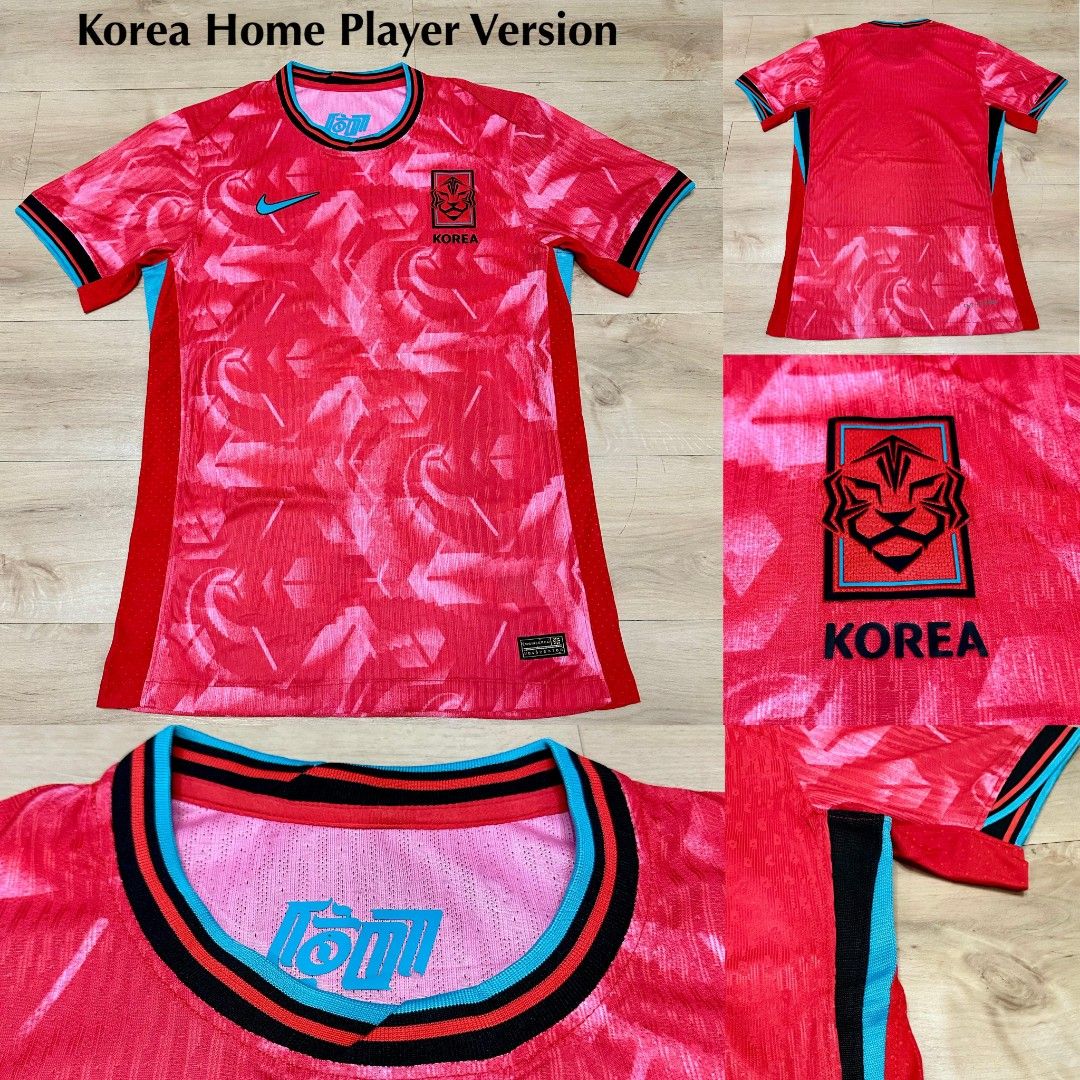 new South Korea home/ away player version jersey 2024, Men's