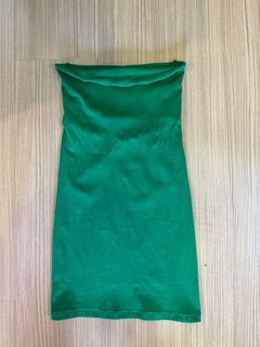 New Love Ara green strapless bodycon dress