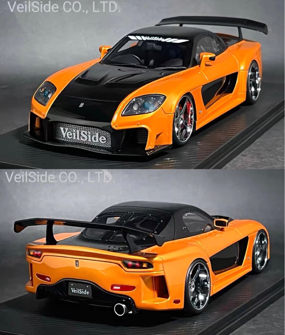 1997 mazda rx 7 with a veilside fortune widebody kit