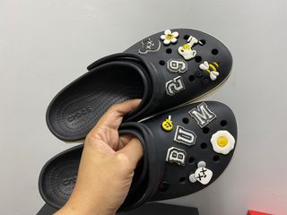 Original Preloved Crocs Crocband Platform Slippers