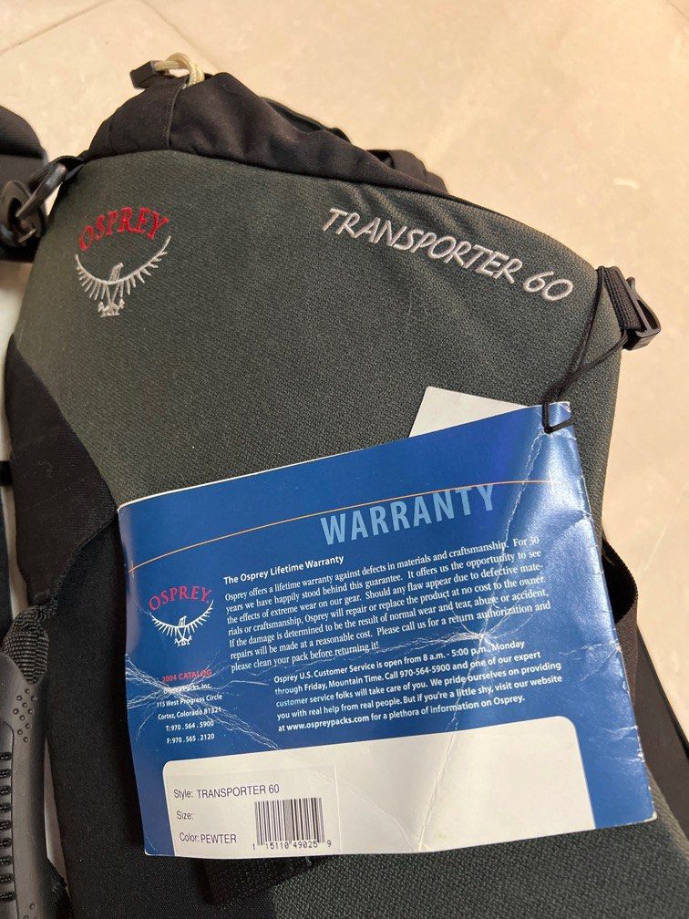 Osprey transporter 60 top