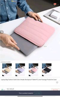 Pink Puffer laptop sleeve