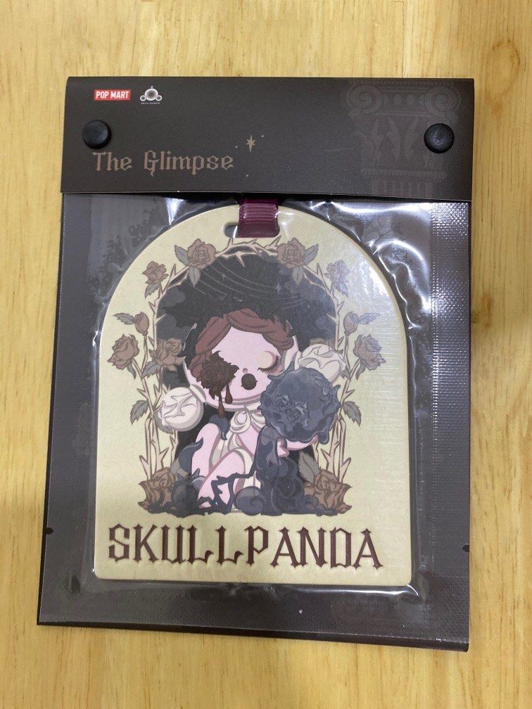 Popmart skull panda the glimpse decorative card, Hobbies