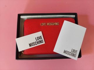 PRELOVED LOVE MOSCHINO RED SMALL WALLET