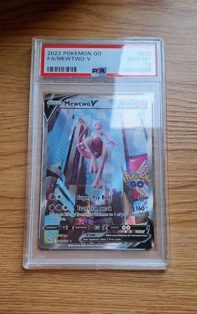 PSA 10] Mewtwo V AA Alternate Art Pokemon Pokmon GO Card, Hobbies & Toys,  Toys & Games on Carousell