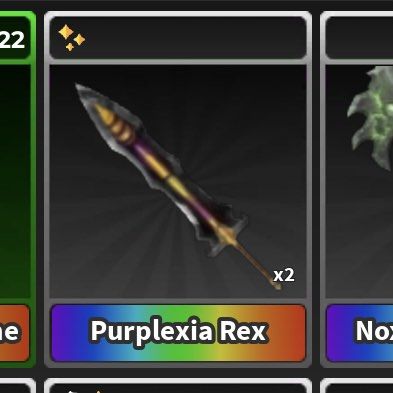 Roblox Survive The Killer STK Weapon Purplexia Rex Spectrum (Category: In-Game Products) located in San Pedro. Submitted by jettezainav (Listing ID 1306407387, Image 1). Description: 2 STOCKS AVAILABLE! Survive the Killer Spectrum Knife Weapon Payment is gcash only then makipag trade. Pm for more questions or details..
