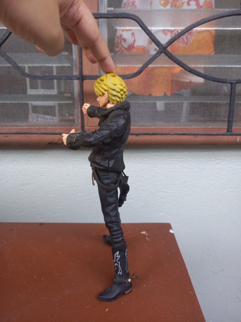 Sanji action figure (Category: Figurines & Statues) located in Tagbilaran City. Submitted by m_j_y_m.turtle (Listing ID 1306422550, Image 3). Description: Clearing out.. item has no stand Head was repaired and re-attached.