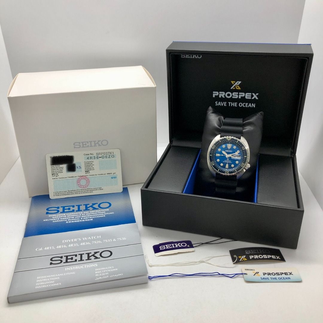 SEIKO SRPE07J1 BLUE DIAL PROSPEX KING TURTLE 2023 AUTOMATIC WATCH 247022982 WE