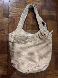 Soft Nude Woven Bag