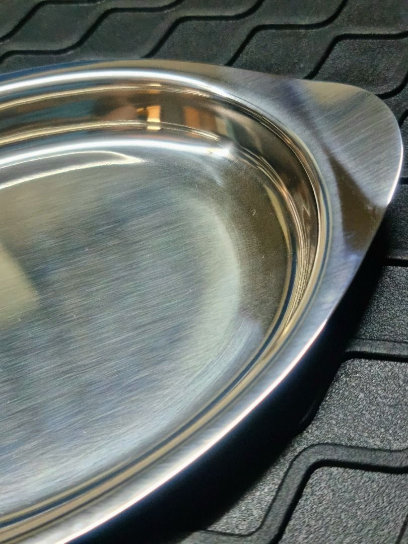 Stainless Steel Oval Platter Tray (Category: Other Kitchenware & Tableware) located in Quezon City. Submitted by kontaktpoint (Listing ID 1306392032, Image 3). Description: Shape: Oval Size: 6" x 4" Weight per piece: 150 grams Material: 18-8 (304) Condition: New or un-used P95.00 or best offer Contact No.: (02) 743-8222 to 27 Local 106 or 108 Globe-09772591198 Look for Emily.