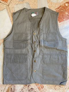 Stoned wash vest 8 pockets