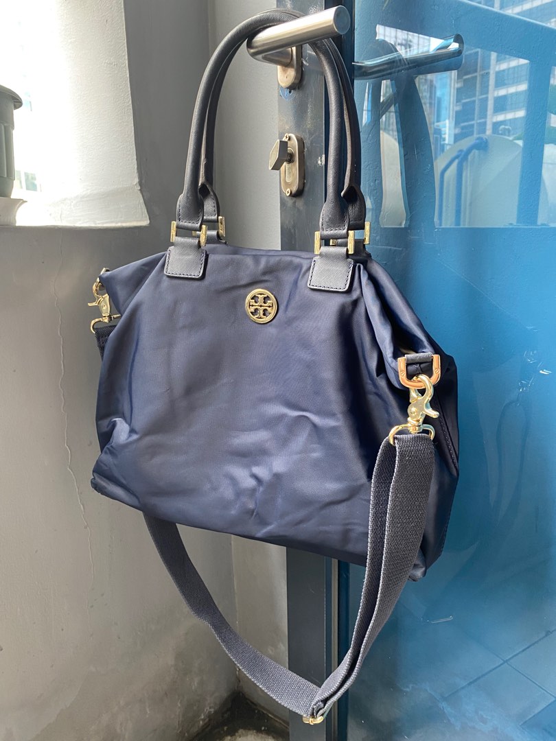 Tory Burch Dena Navy Blue Tote