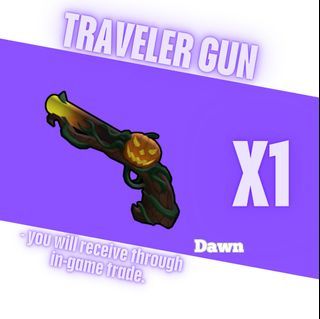 Traveler's Gun MM2 Murder Mystery 2 Roblox Knives and Guns