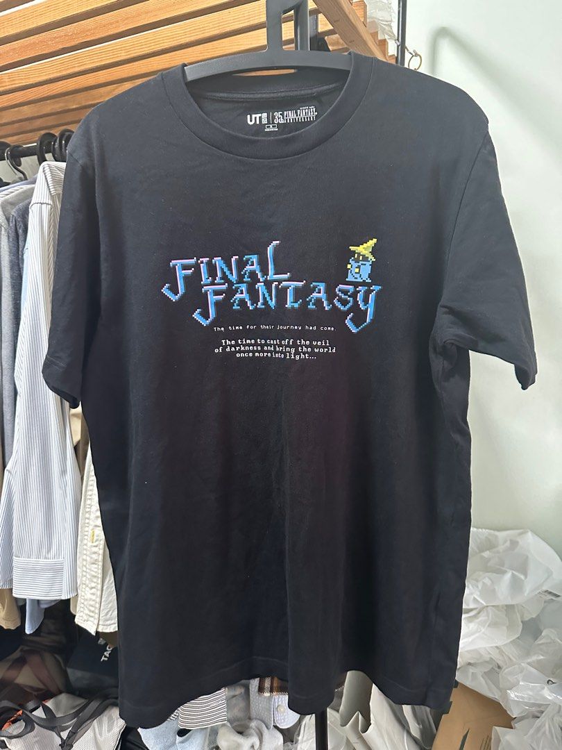 Uniqlo final fantasy anniversary rare tee shirt, Men's Fashion