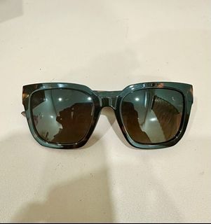 Unused Oscar Dela Renta Square Tortoise Sunglasses