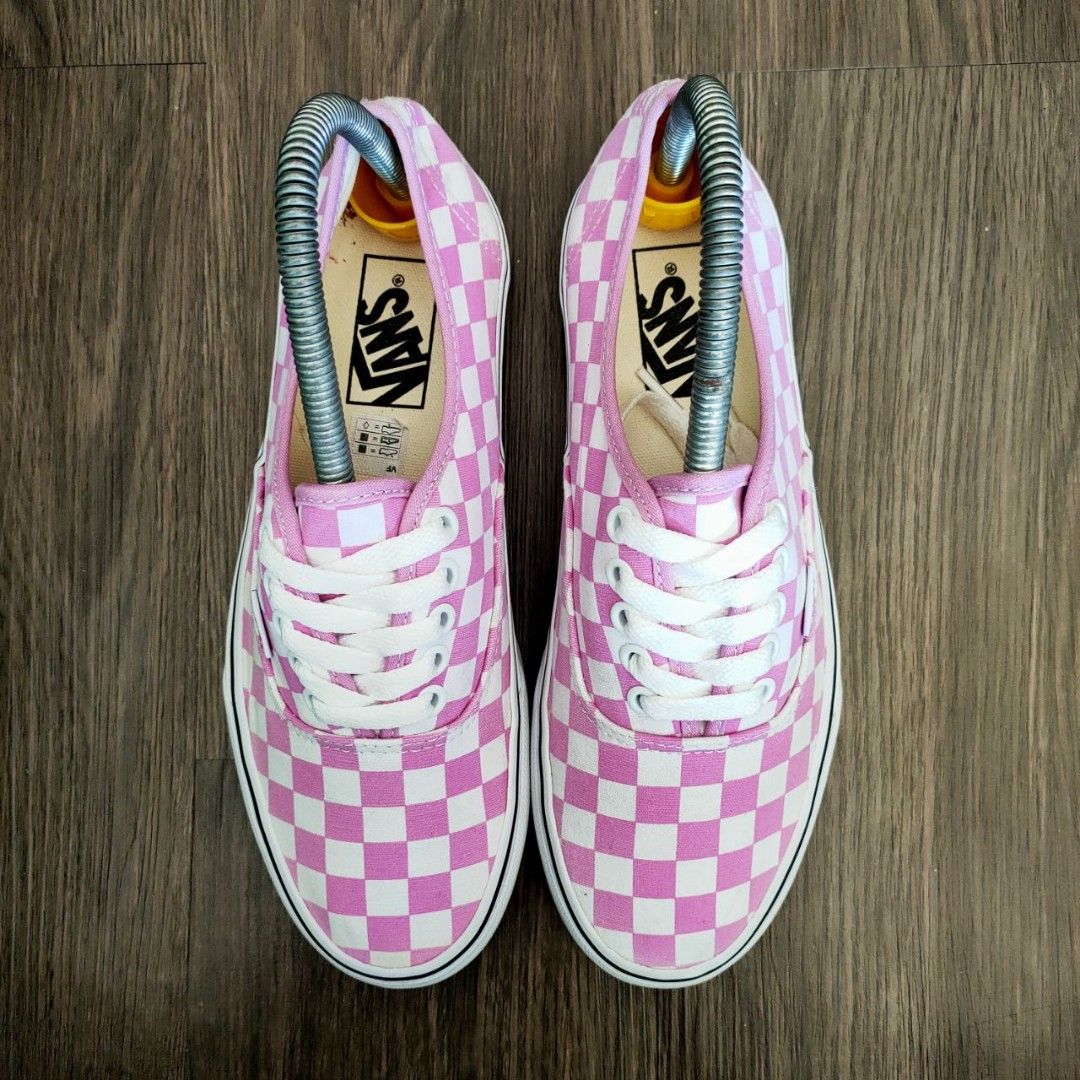 Light purple checkered vans best sale