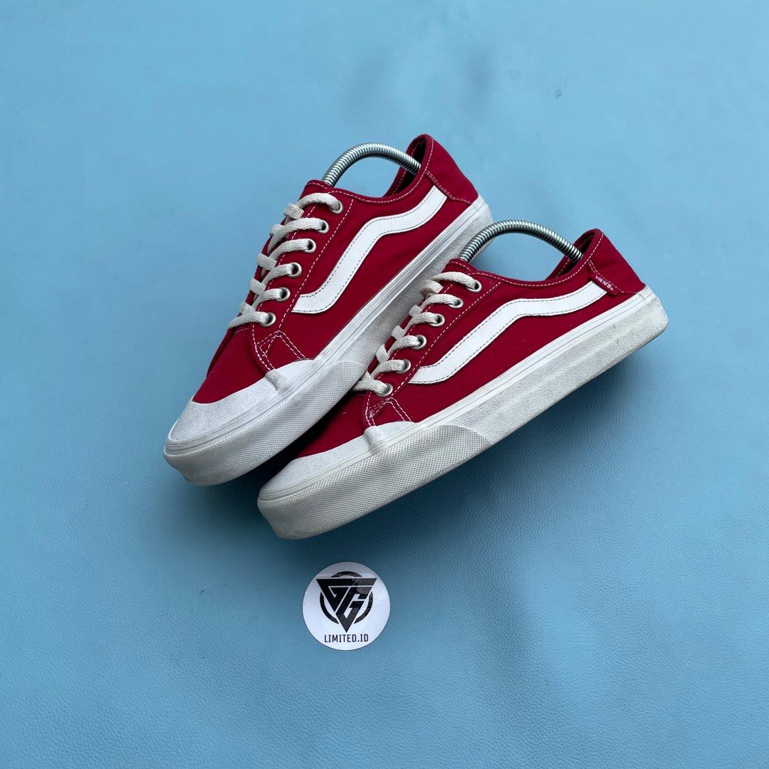 Vans exclusive red style 36 decon sf trainers cheap