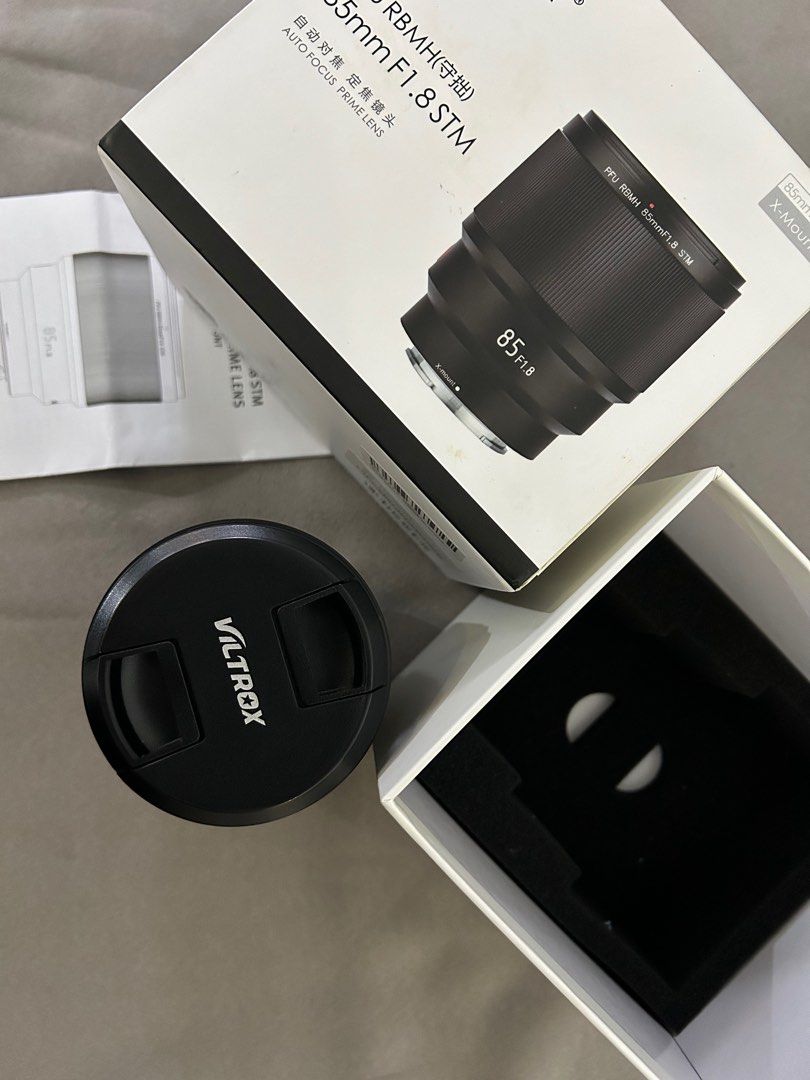 Viltrox 85mm f1.8 (fuji mount) (Category: Lens & Kits) located in San Fernando. Submitted by ntuc92 (Listing ID 1306359518, Image 2). Description: Open for swap to 23mm f.14 (fuji mount) -Cosmetics 9/10 -No fungus -Complete with box -Almost new -Pasado po sa maselan 💯 Price still negotiable.