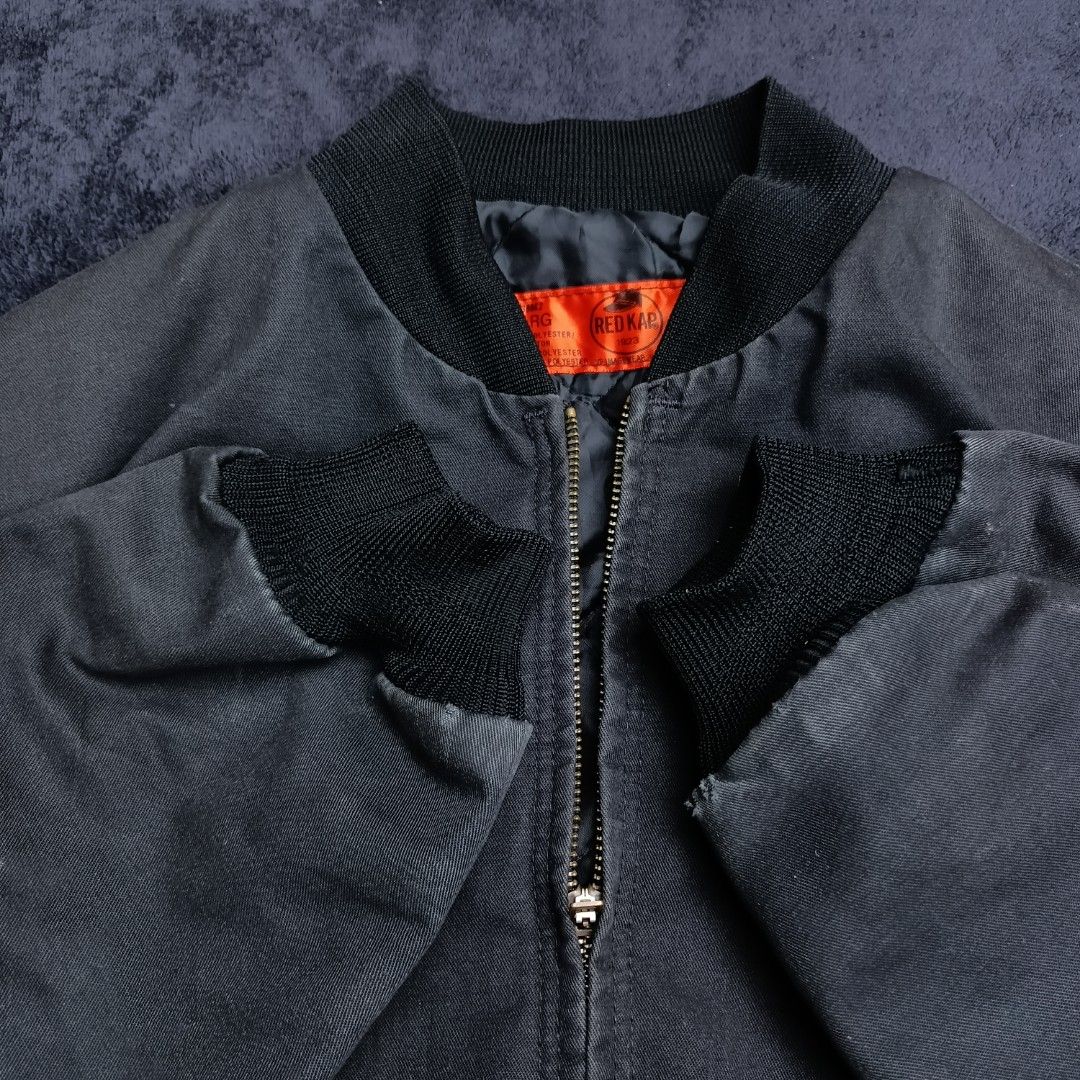 Vintage Redkap Bomber Jacket (Category: Coats, Jackets and Outerwear) located in Balanga. Submitted by dig_gear (Listing ID 1306356491, Image 2). Description: Vintage Redkap Bomber Jacket Condition: Good Width: 25" Length: 28" Issue: sign of usage Color may vary due to lighting Mine: ₱1280.