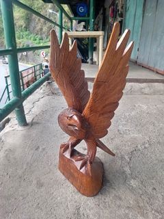 Wood Carved Eagle Home Decor